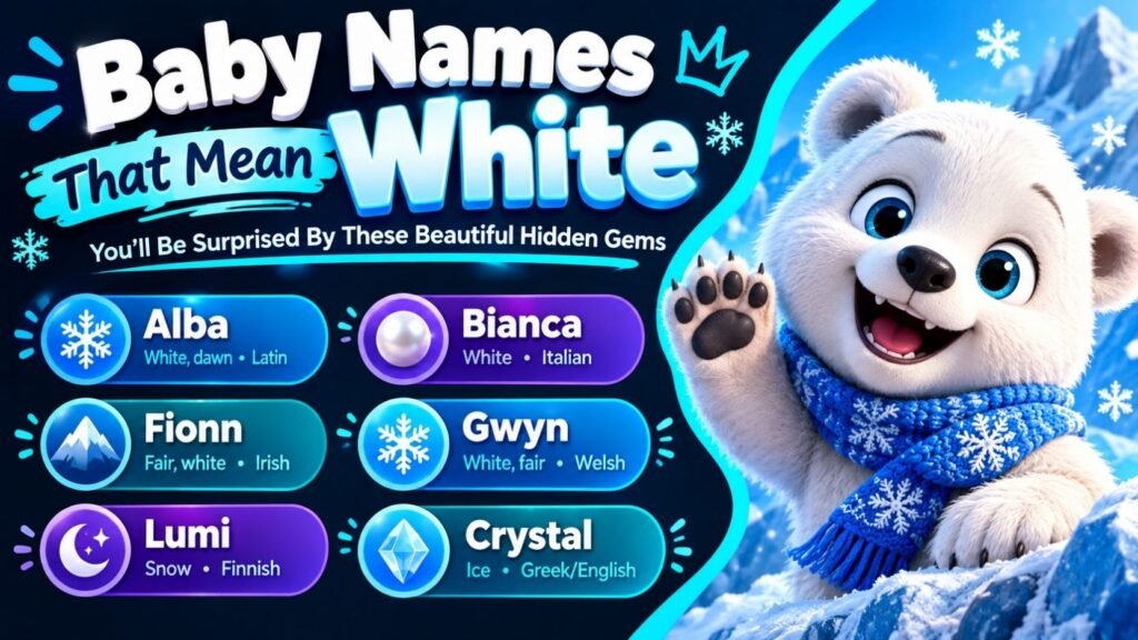 289+ Baby Names That Mean White You Will Be Surprised By These Beautiful Hidden Gems