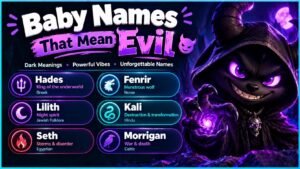 371+ Baby Names That Mean Evil With Shocking Dark Meanings You Never Expected