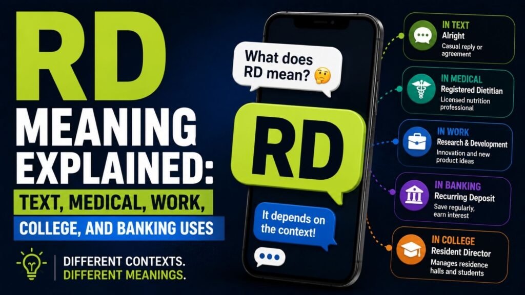 What Does RD Mean In Text? The Surprising Meaning Behind This Tiny Abbreviation